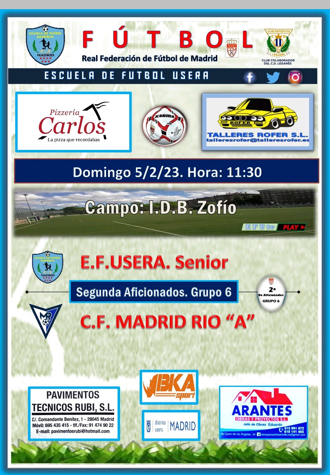 SEGUNDA AFICIONADOS  Grupo 6