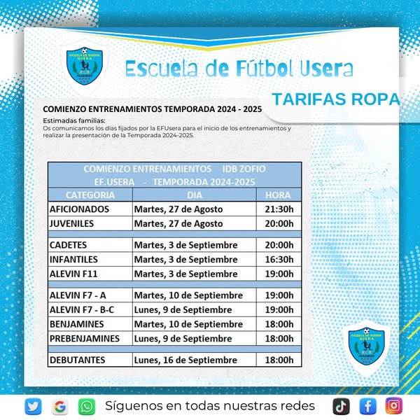 ¡Ya está disponible toda la información para la temporada 2024/2025! 